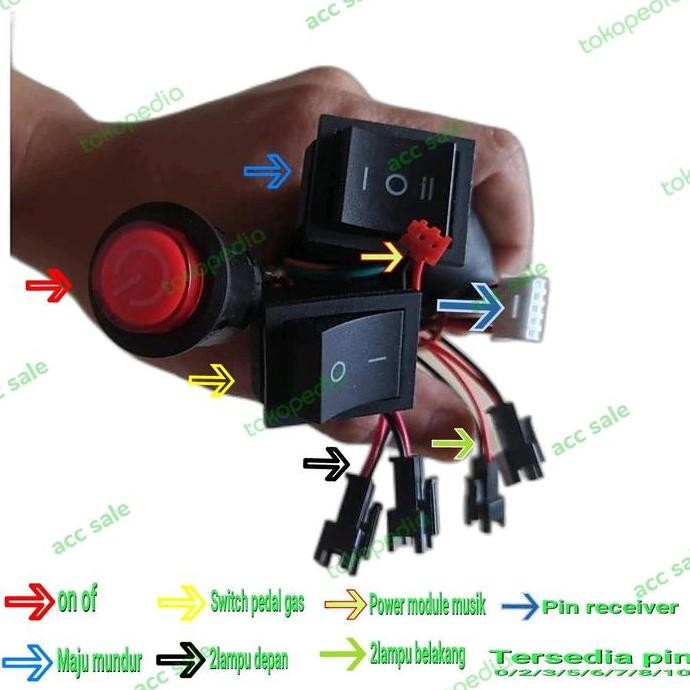 kabel set mobil aki mainan anak MURAH