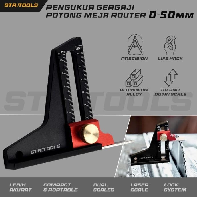 

Penggaris Woodworking Meja Router Penggaris Mata Gergaji Table Saw Speed Square Stantools
