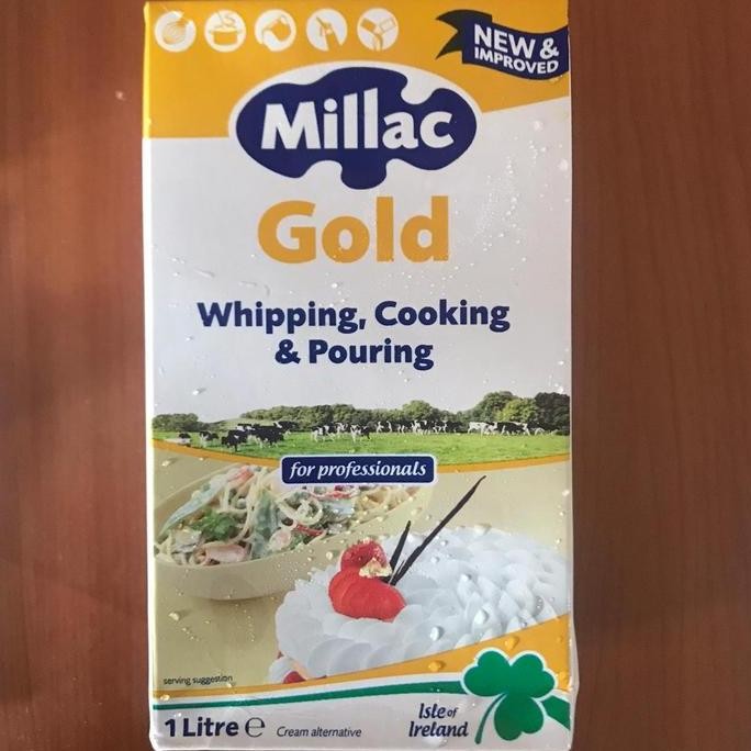 

Millac Gold Whip Whipping Cream 1Liter - Gosend / Grab Only!!! HT