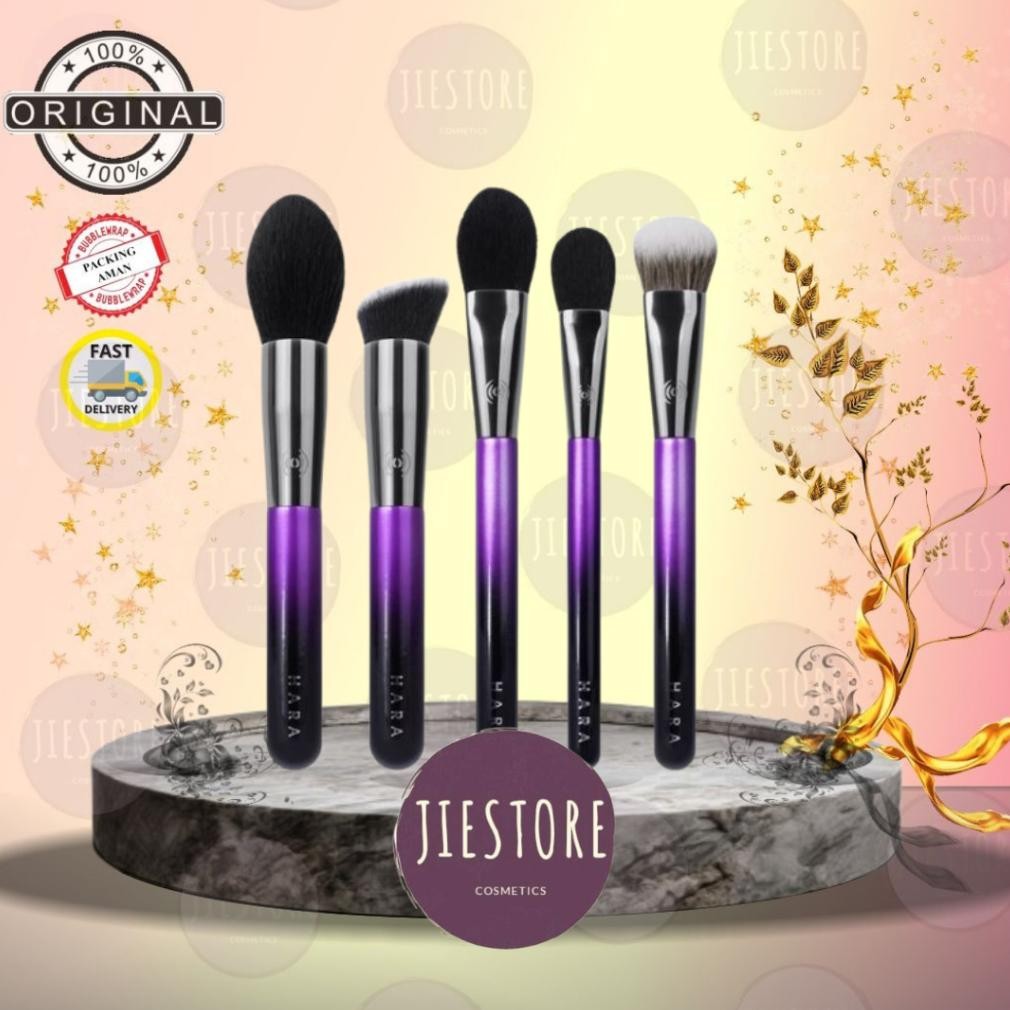 

baru hara amala kuas makeup wajah - foundation, contour, blush & undereye powder