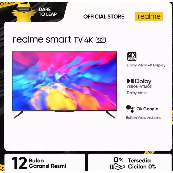 realme Smart TV 4K 126cm (50") [Dolby Vision 4K Display I Dolby Atmos]