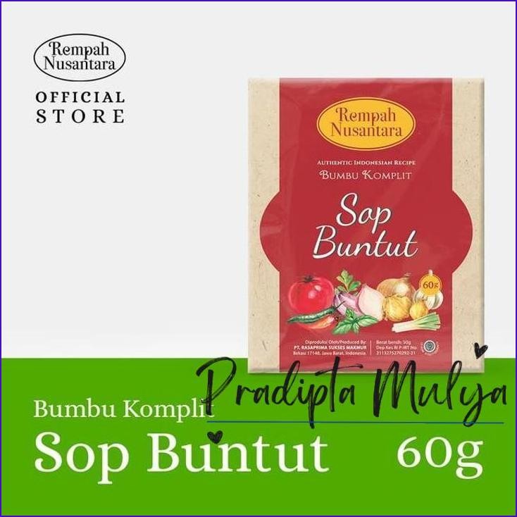 

Murah..!! Bumbu Sop Buntut Rempah Nusantara 60 Gr
