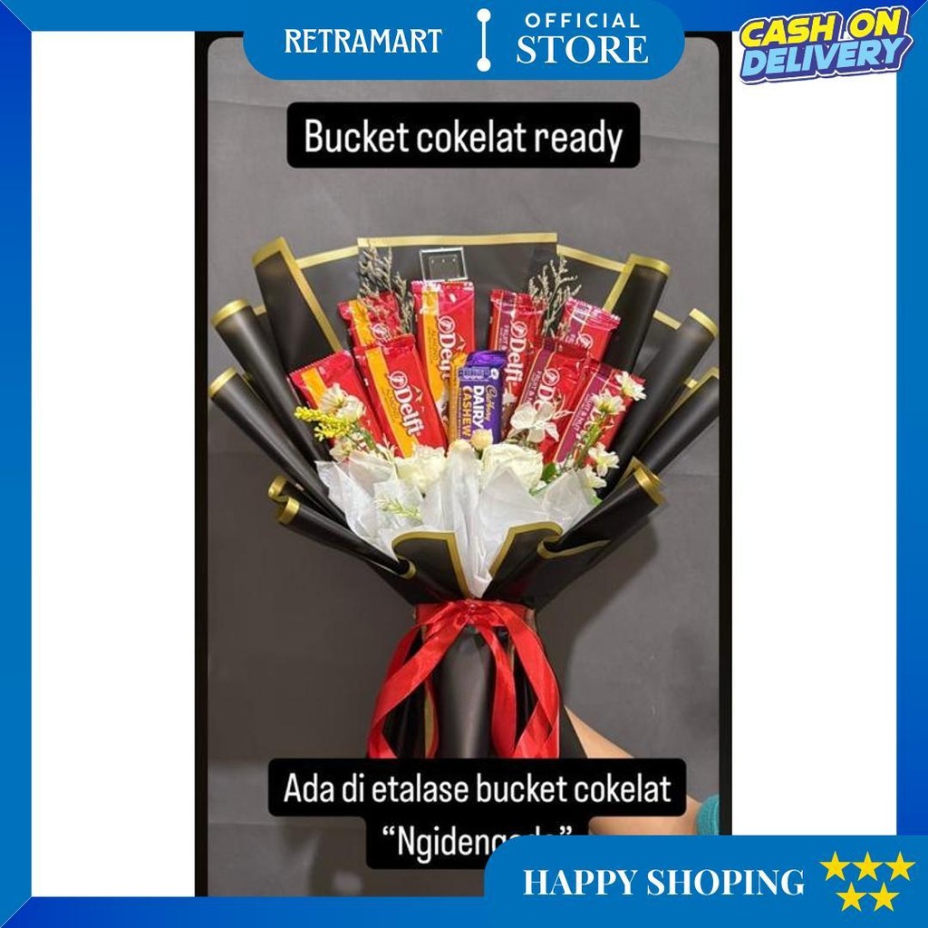 (Instan) Buket Bunga Palsu / Bucket Uwang/ Uang / Buket Lamaran / Hadiah / Kado /Bucket Murah Termur