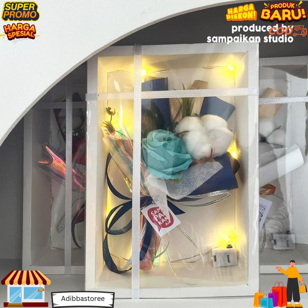 

Premium Gift Flower Box / Flower Box Bouquet | Kado Wisuda, Kado Ulang Tahun, Hadiah Anniversary / Valentine Gift Promo Puncak