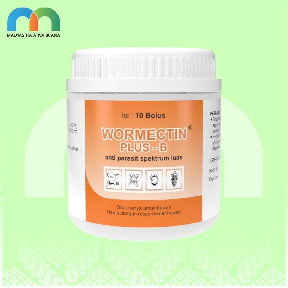 TERMURAH Wormectin Plus Bolus 10 Medion Obat Cacing Hewan Besar Siap kirim