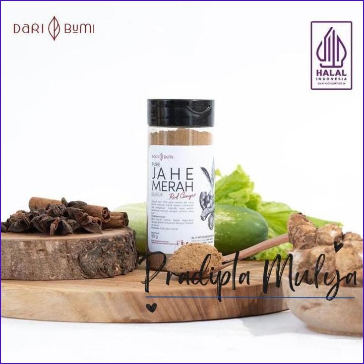 

Stok Ready.! Dari Bumi Jahe Merah Bubuk 50 Gram