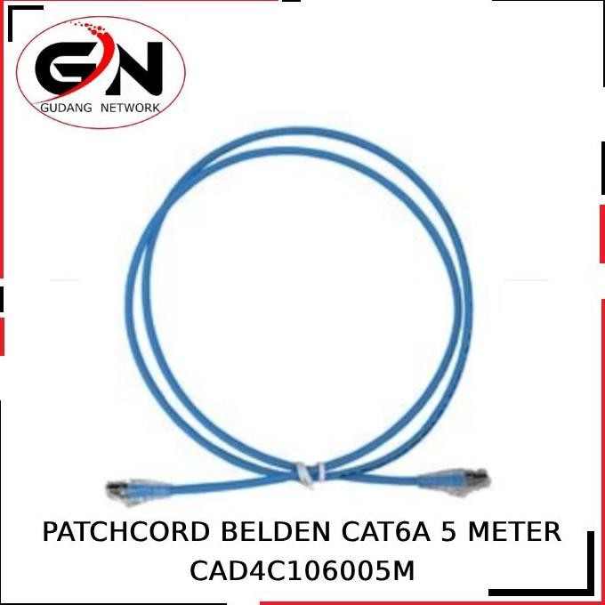 TERBARU - PATCHCORD BELDEN CAT6A 5 METER CAD4C106005M