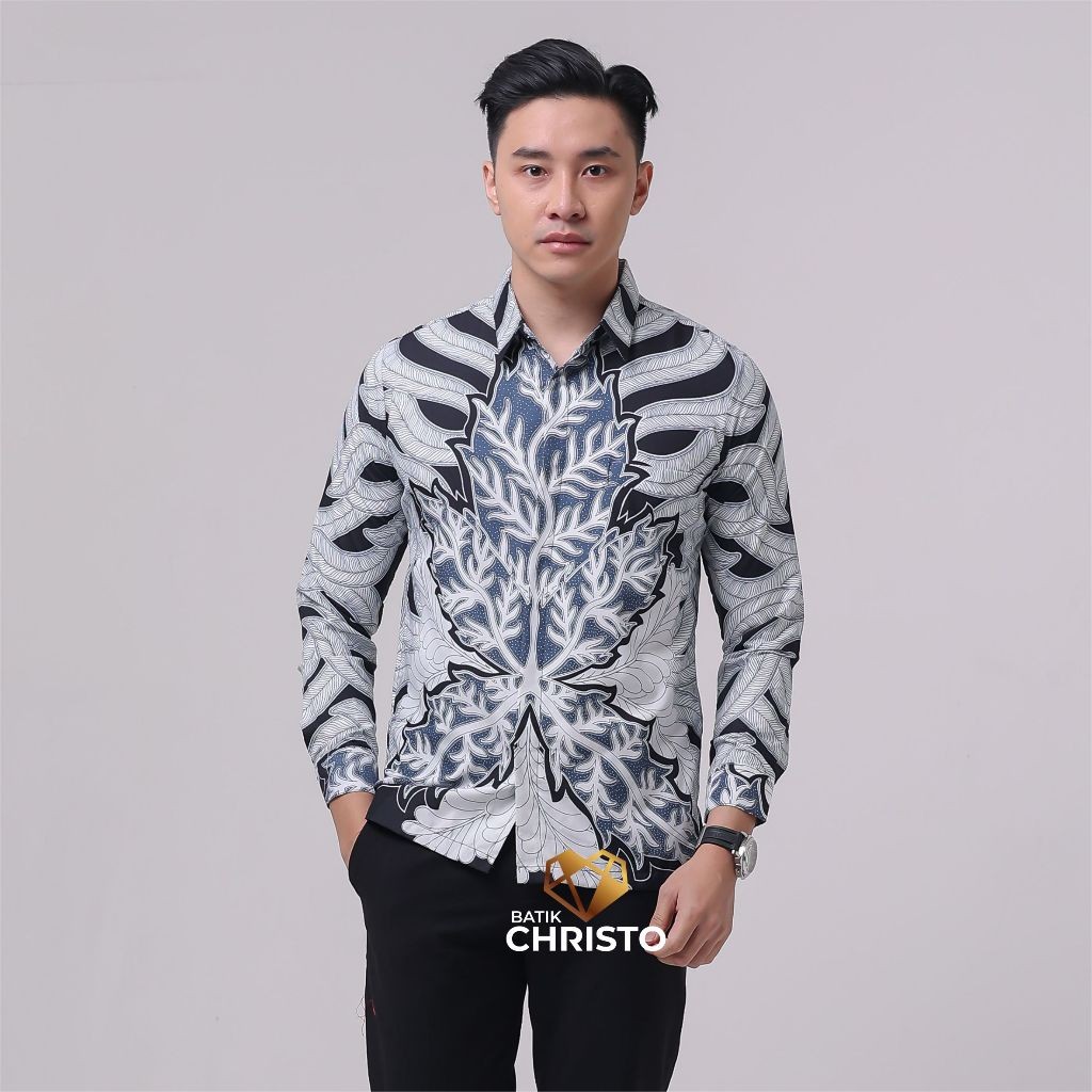 Kerenh Casual Kemeja Barik Lengan Panjang Baju Barik Batek Rmja Btik Kmja Kantor Kemeja Pria Pesta K