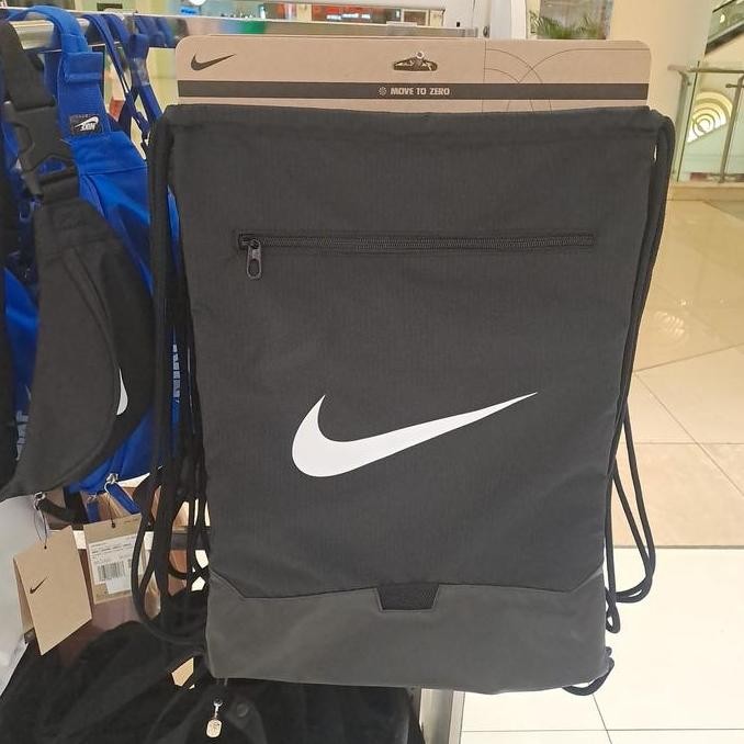 Tas serut Drawstring bag Nike original tas gym 18L move to zero