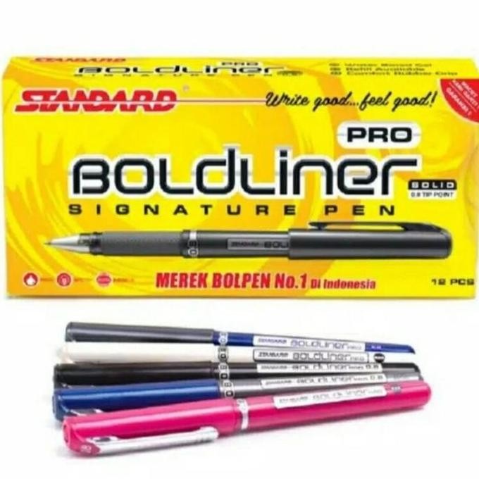 

BEBAS ONGKIR - Pulpen Standard Boldliner PRO 0.8 ( BIRU )