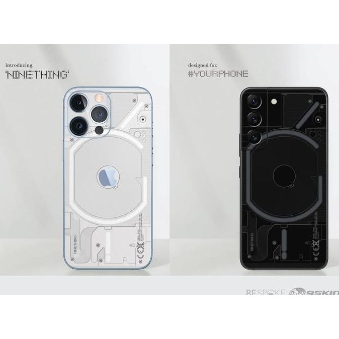 NEW 9skin custom design like nothing phone 1 Ninething skin all type HP