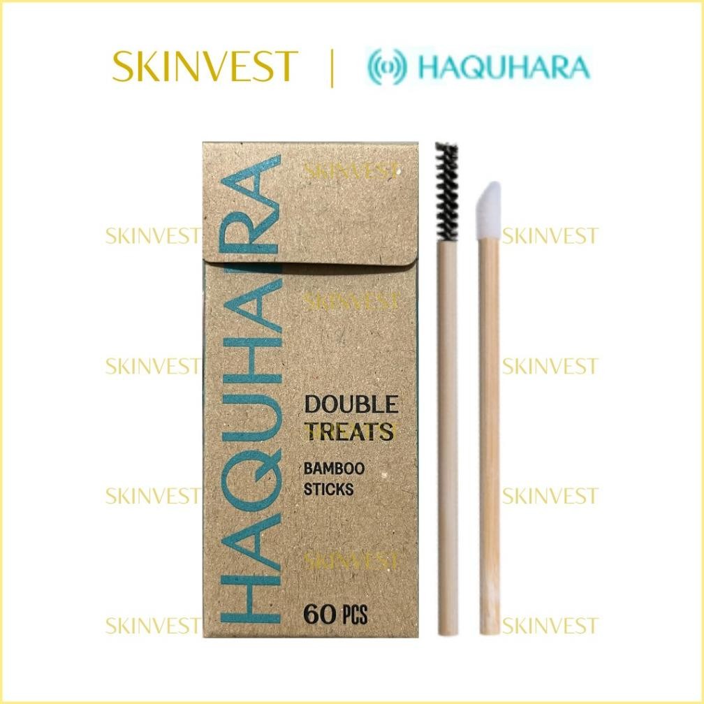 

baru haquhara double treats spoolie & lip brush disposable applicator kuas sekali pakai