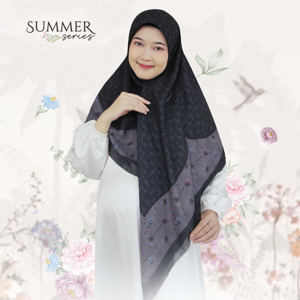 Hijab Segi Empat / Syari Motif /Jilbab Jumbo  SUMMER Series 140x140 & 120x120 RB11
