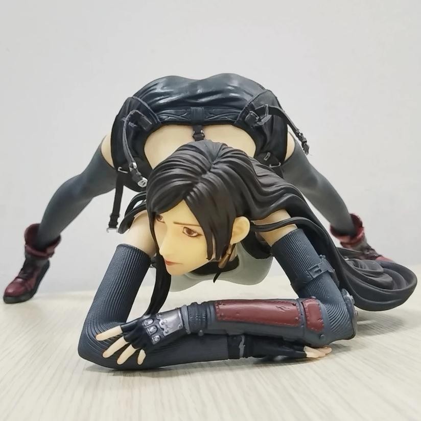 16CM FINAL FANTASY VII REMAKE FF7 RETifa Tifa 1/4 Ver Girl Lockhart Hard PVC Action Figure Model Toy