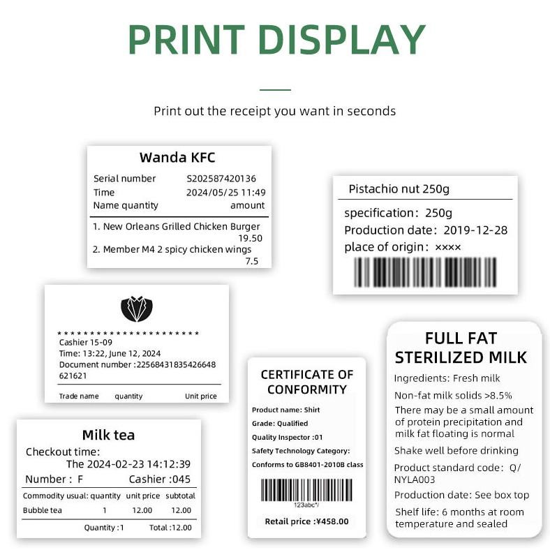 FREE KERTAS PRINTER*3ROLL PRINTER KASIR 58mm Printer Thermal alat print resi support Android/ios/Win