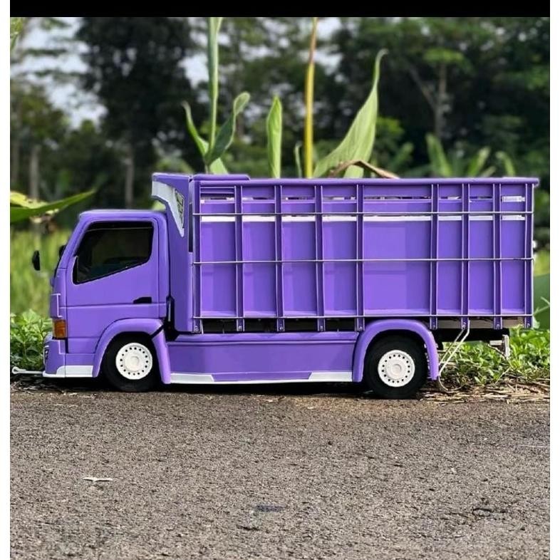 Promo Miniatur Truk Oleng Roda Kayu Full Variasi Lampu Bonus Terpal, Mobil-Mobilan Mainan Anak Truck