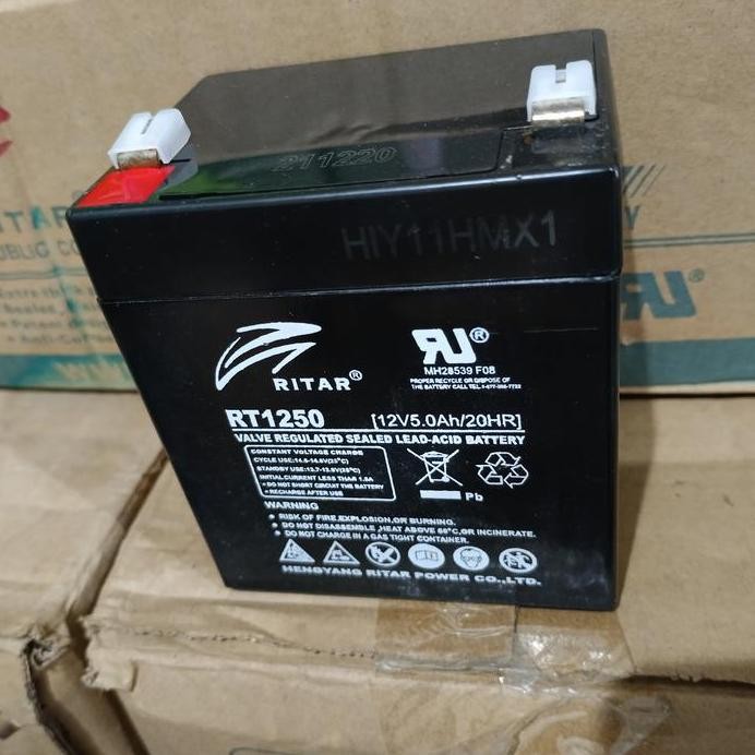 baru battery vrla Ritar 12v 5ah