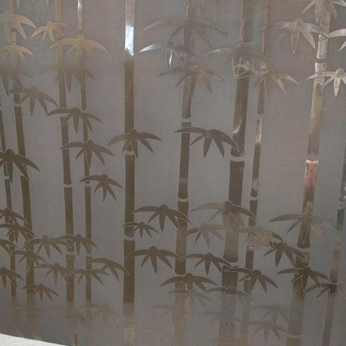 baru Fiber pagar plastik penutup pagar motif bambu lite