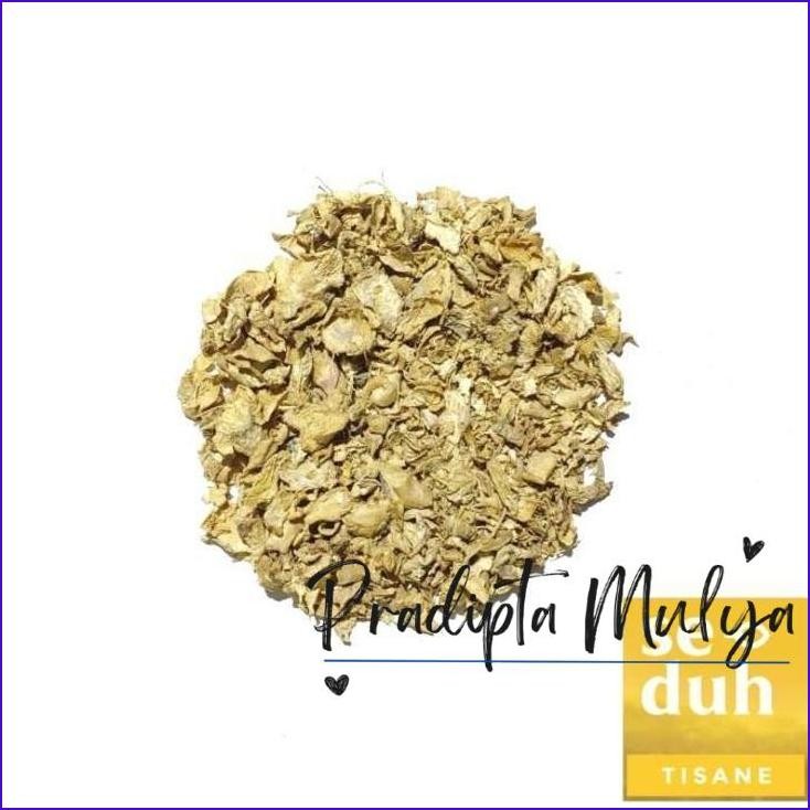 

Stok Ready.! Jahe Kering Lokal / Dried Ginger / Dehydrated Ginger Flakes 50 Gram