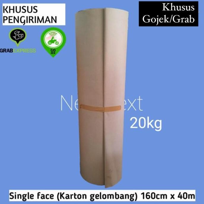 

Single Face / Karton Rollan ukuran 160 CM x 37 MTR (20KG)