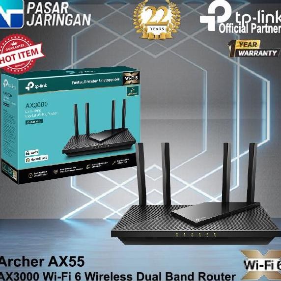NEW TP-LINK Archer AX55 AX3000 Dual Band Gigabit Wi-Fi 6 Router
