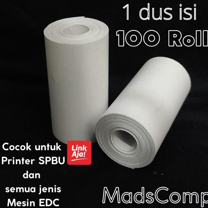 

NEW Kertas Struk Thermal 58X30 (1 dus isi 100 Roll) Thermal Paper Roll