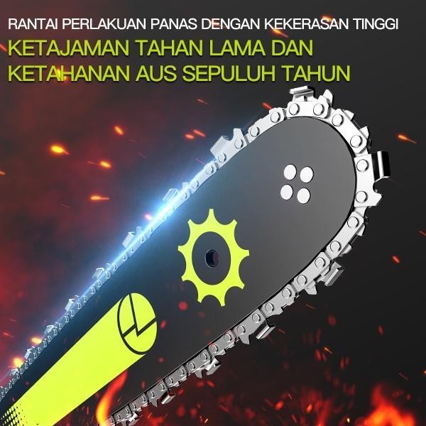 CodZper Cordless Chainsaw Gergaji Mesin Lithium Gergaji Rantai Elektrik Portable Genggam Lithium Zp0