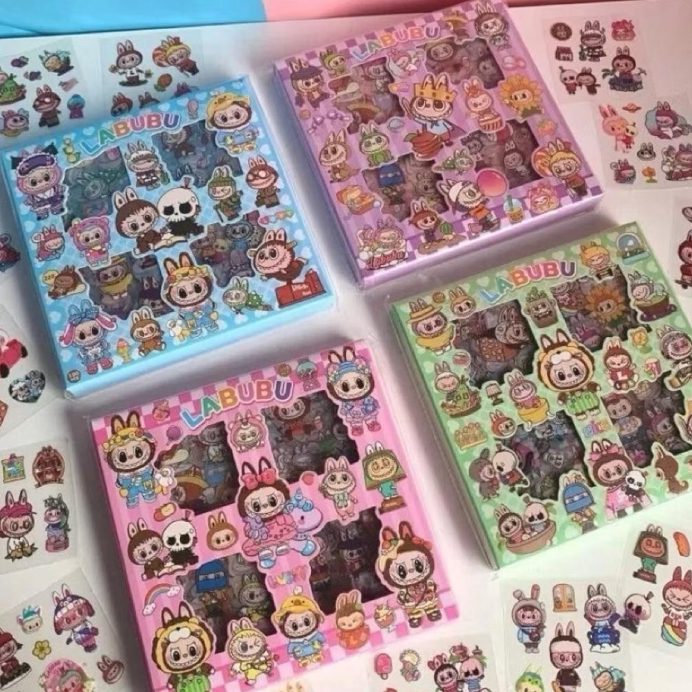 

Stiker Labubu Isi 100 Lembar Sticker Original Viral Kekinian Random Tempelan Botol Laptop Gelas Karakter Box Murah Baru