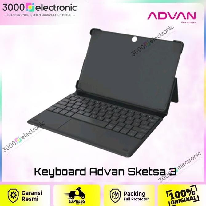 Flip cover Advan sketsa 3 + keyboard tab case sketsa3 key board