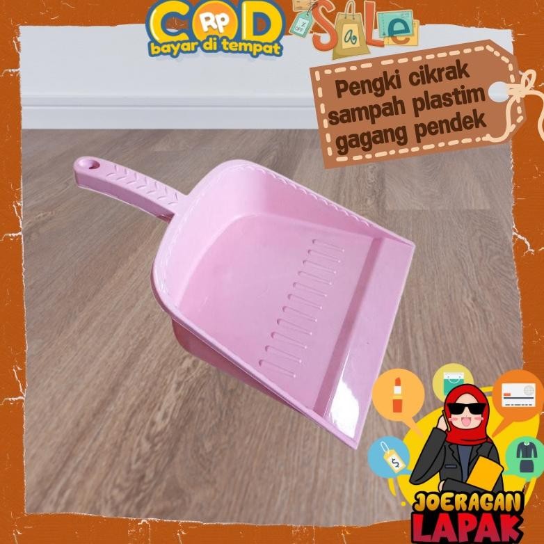 Pengki Tangan Gagang Pendek Serok Plastik Cikrak 23 X 35 Cm Cempaka Retro Sekrop Sampah Sapu Pembers