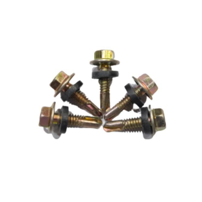 Baut Roofing 12X20( 2 Cm ) Drilling Ruping Skrup Roofing Sekrup Ruping Original Dan Terpercaya