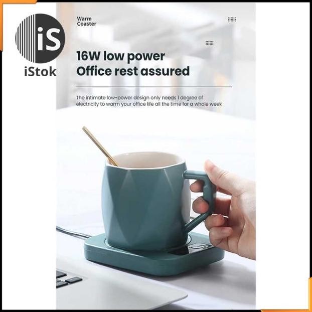 PURRINI Tatakan Pemanas Gelas Coffee Cup Warmer Heating Pad Coaster - WJ-NB03 - ISNEW