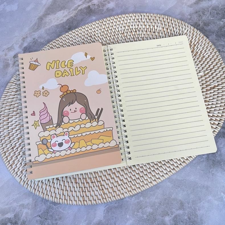 

Buku Ring A5 Nice Daily Binder Notes Karakter Lucu Momo Tulis Catatan Ready