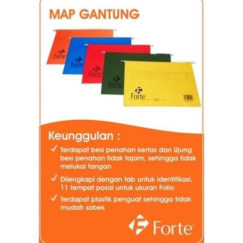 

READY STOK Map Gantung Folio Forte (50 Pcs) / Hanging Map / Hang Map Folio Siap kirim