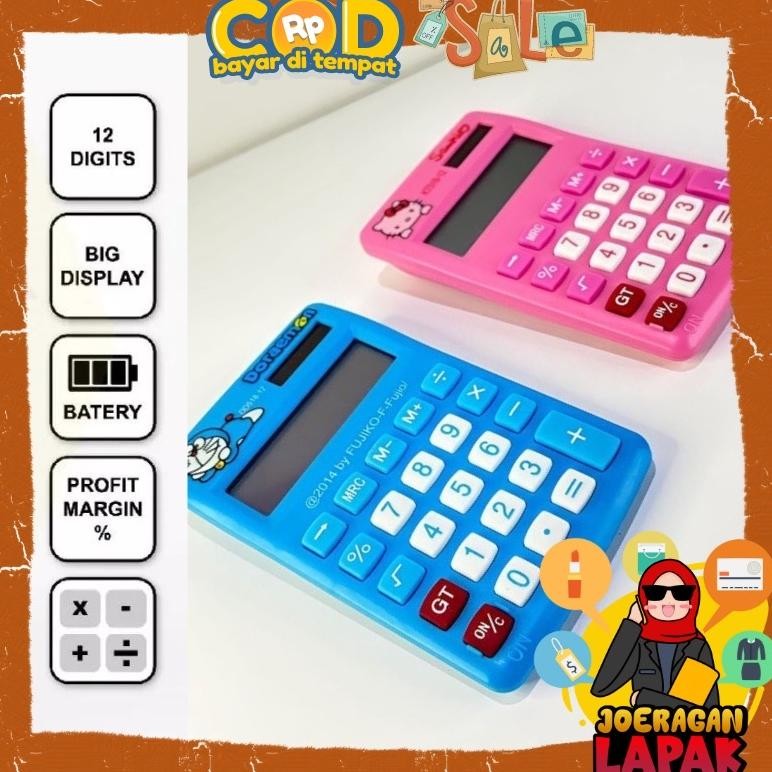 

Kalkulator Mini 12 Digit Karakter Doraemon Hellokitty Portable Ready Stok