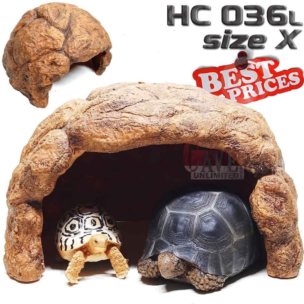 HC036 X XTRA HIDINGCAVE HIDING CAVE PERSEMBUNYIAN AQUARIUM TERRARIUM KANDANG REPTIL NGUMPET GUA GOA 