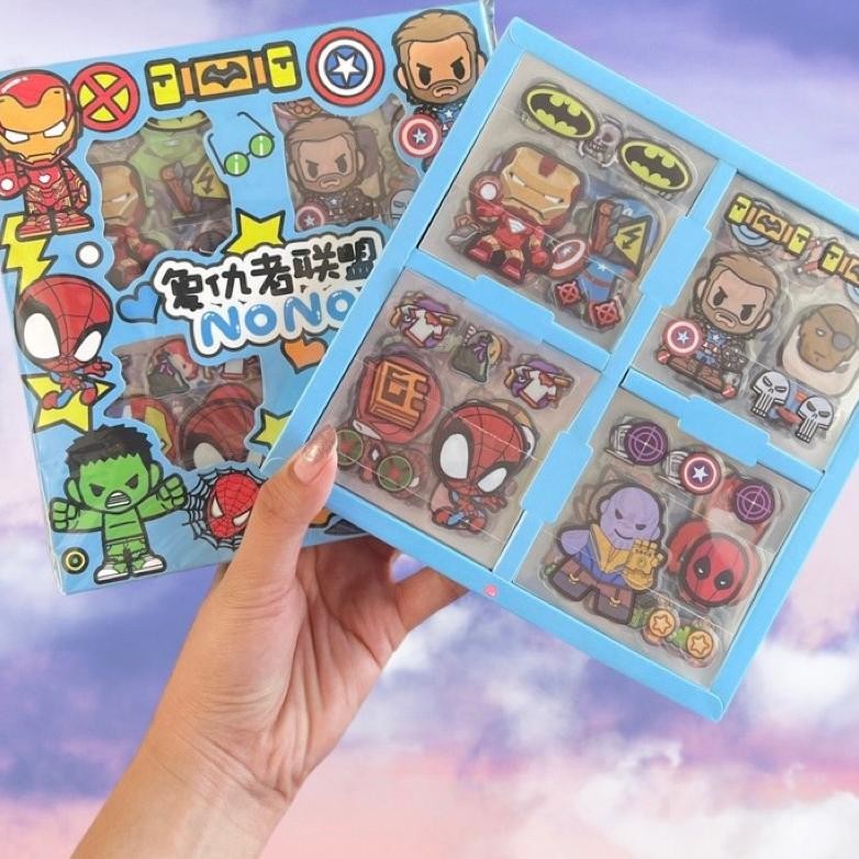 

Sticker Avengers Marvel Anak Cowo Stiker Nono Mix Karakter Avengers Isi 100 Pcs Spiderman Superman Ironman Capten America Hulk Hero Stok Baru