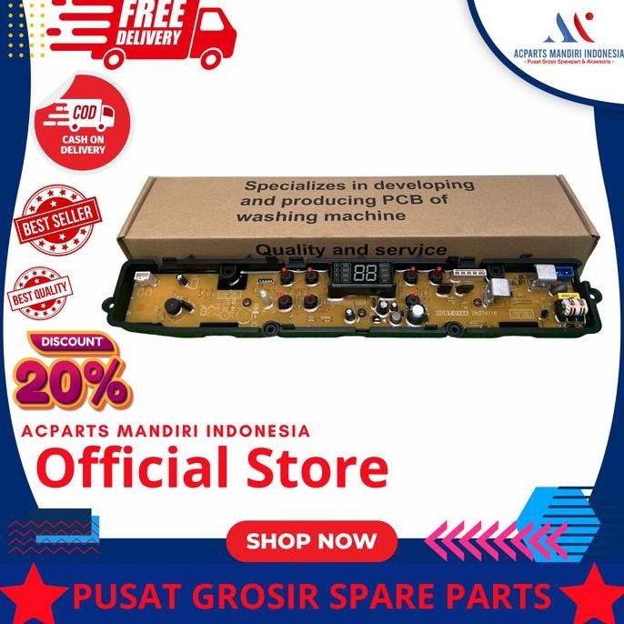 TERBARU - POLYTRON PAW 80518 ( PAW 80518B/M ) 8.0kg, Modul pcb mesin cuci