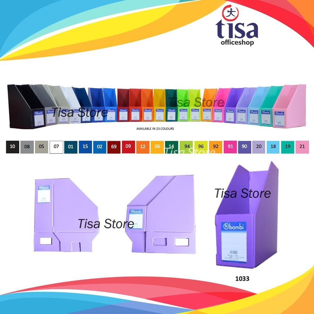 

READY STOK Box File Bambi 1033 Laminated PVC Magazine Files 115mm Siap kirim