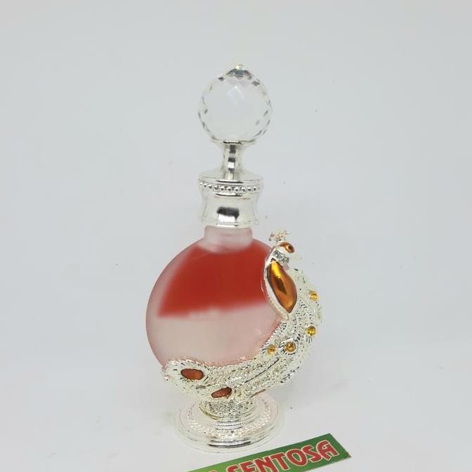 NEW Minyak Dua Alam Warna Merah Putih 12ml Botol Antik Warna Putih