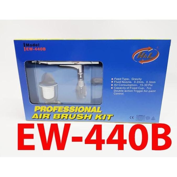 

Sale Air Brush Kit Pen Brush Spray Gun Lukis Merk H&L
