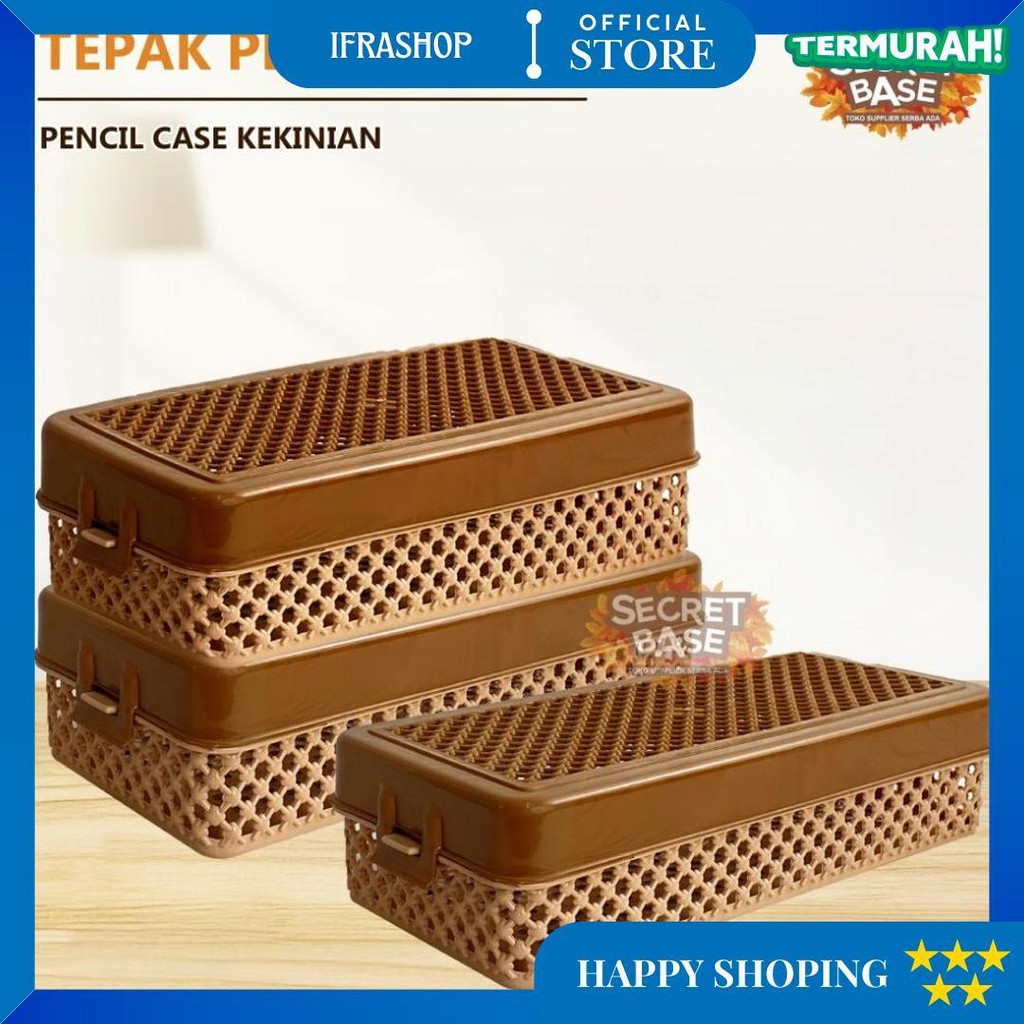 

Tepak Pensil Viral - Pencil Case / Kotak Penyimpanan Barang / Box Keranjang Serbaguna Plastik Gratis Ongkir