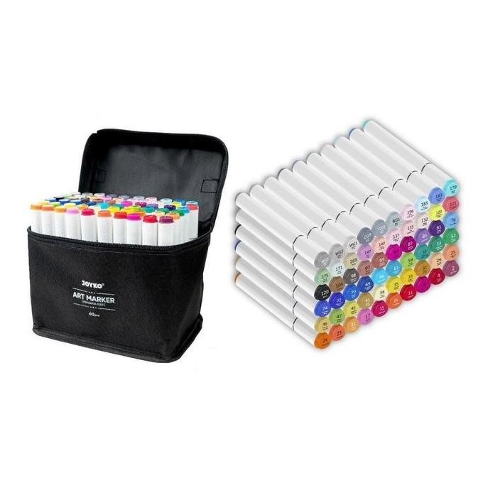 

Sale [Set] Spidol / Brush Pen / Coloring Art Marker / Sketch Marker - Joyko Armk-66-60 Murah