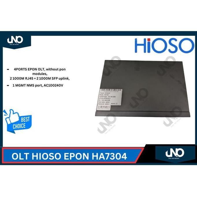 Olt Epon Hioso Ha7304 | Epon Olt Hioso 4 Port 1G New Stok
