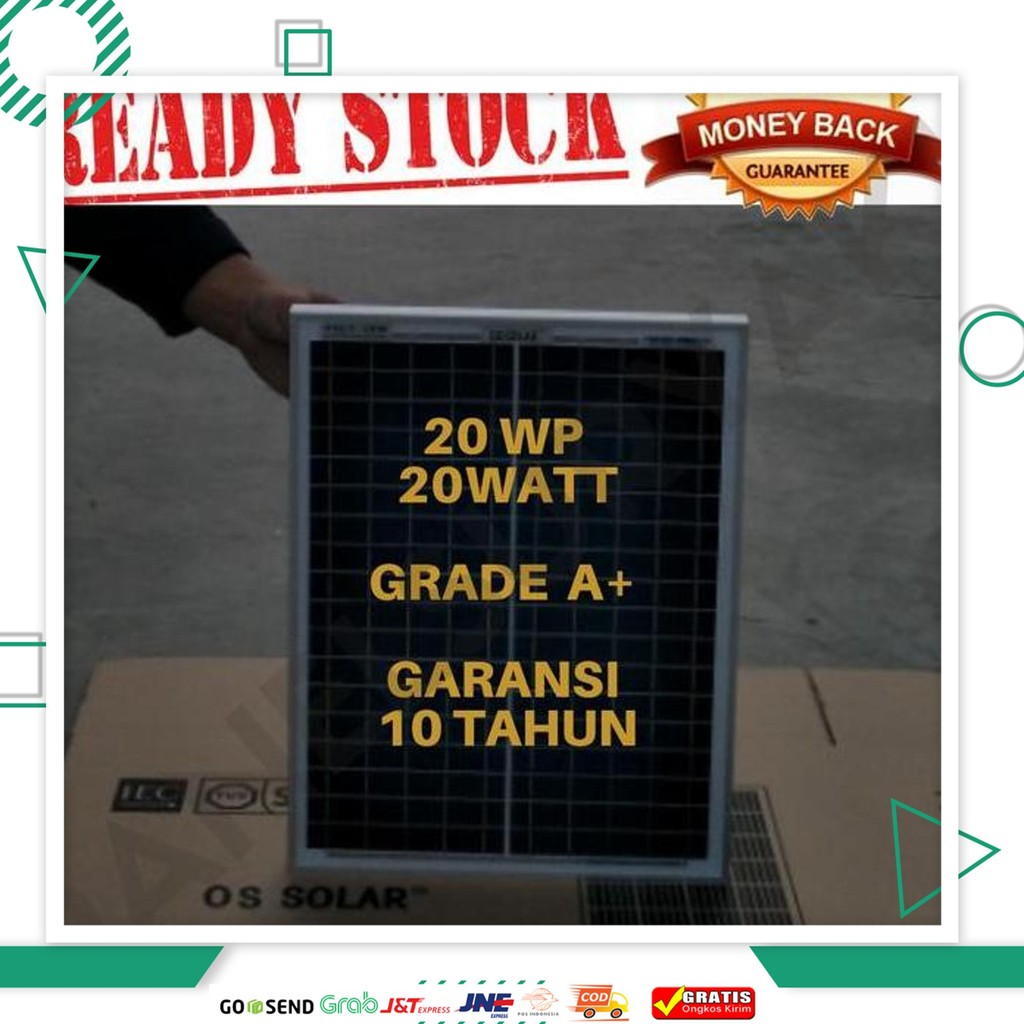 Solar Panel Solar Cell Panel Surya 20Wp 20 Wp 20 Watt Polycrystalline