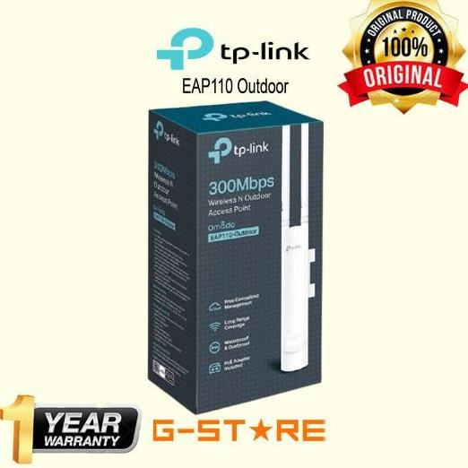 Access Point Tplink Eap110 Outdoor 300Mbps Eap 110 Eap-110 Tp-Link New Stok