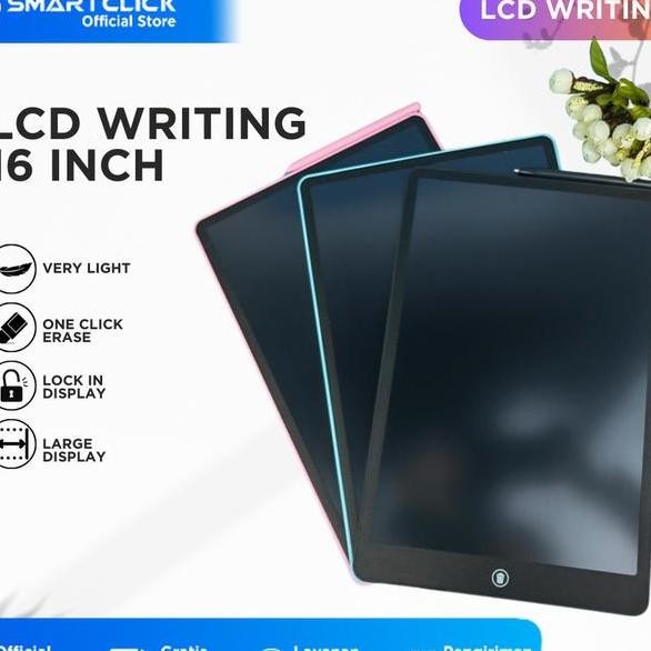 

Lcd Tablet Anak 16 Inch Berwarna Mainan Papan Tulis Hapus Edukasi Pen Gambar Belajar