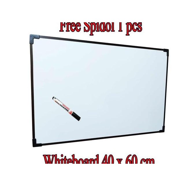 

Papan Tulis Whiteboard 35X50Cm Gratis Spidol 1 Pcs