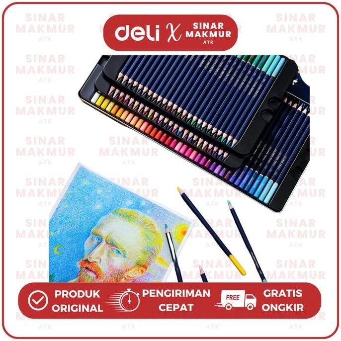 

Color Pencil/Pensil Warna Hybrid 24 Warna Finenolo Deli EC122-24 (Set)