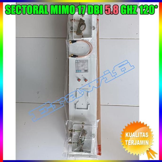 Antena Wifi Outdoor 5,8 Ghz Sectoral Mimo 17 Dbi 120 Derajat New Stok